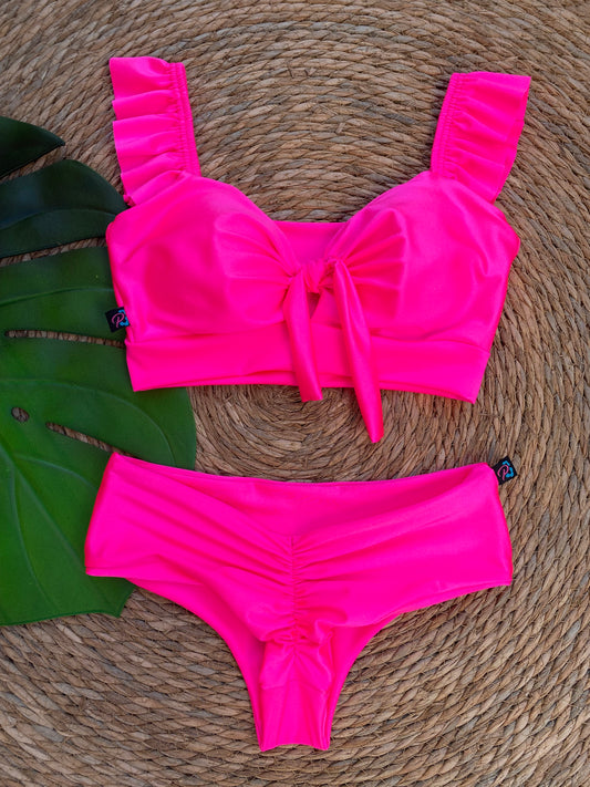 Bikini Odisea fucsia flúor