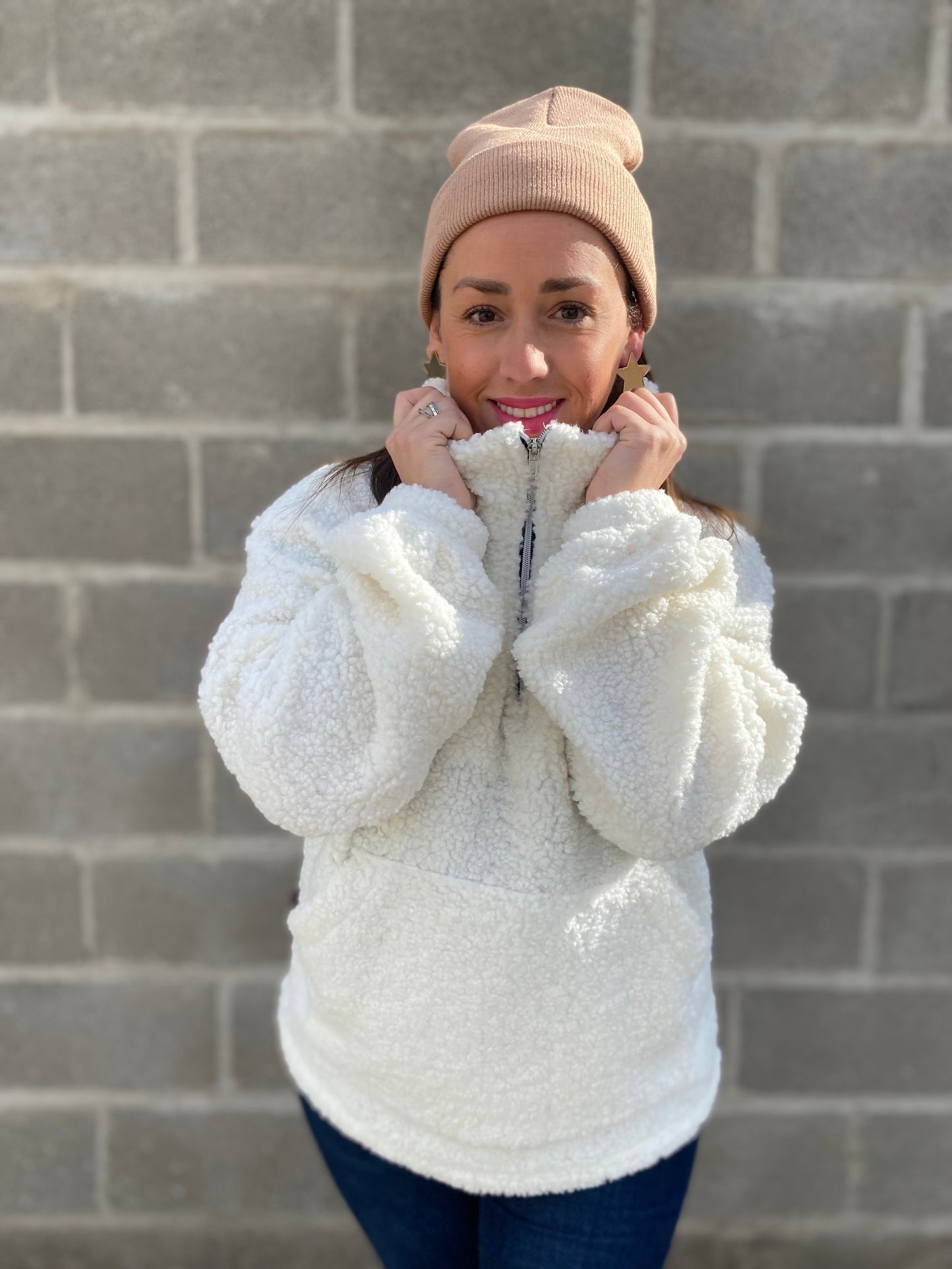 Poleron Sheep Blanco Invierno
