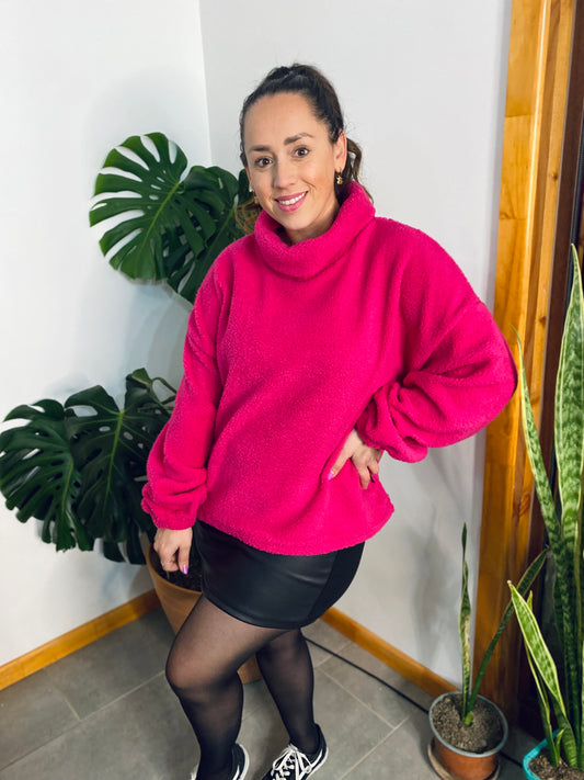 Poleron Ovejero Fucsia