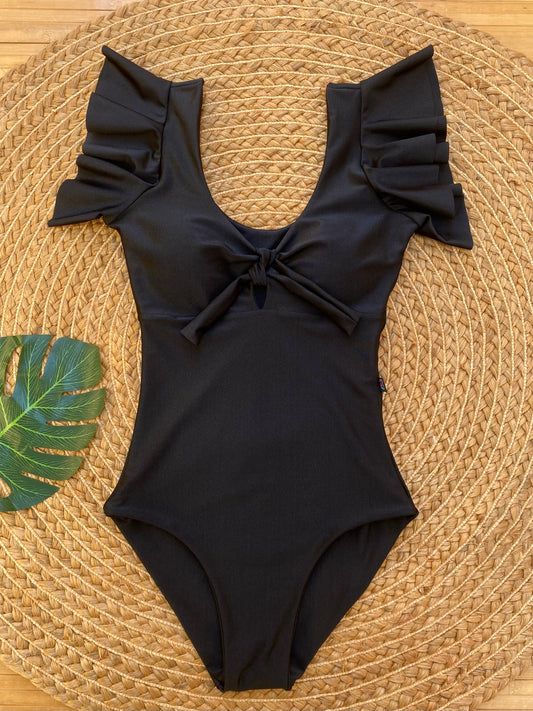 Traje de baño Amarantino negro