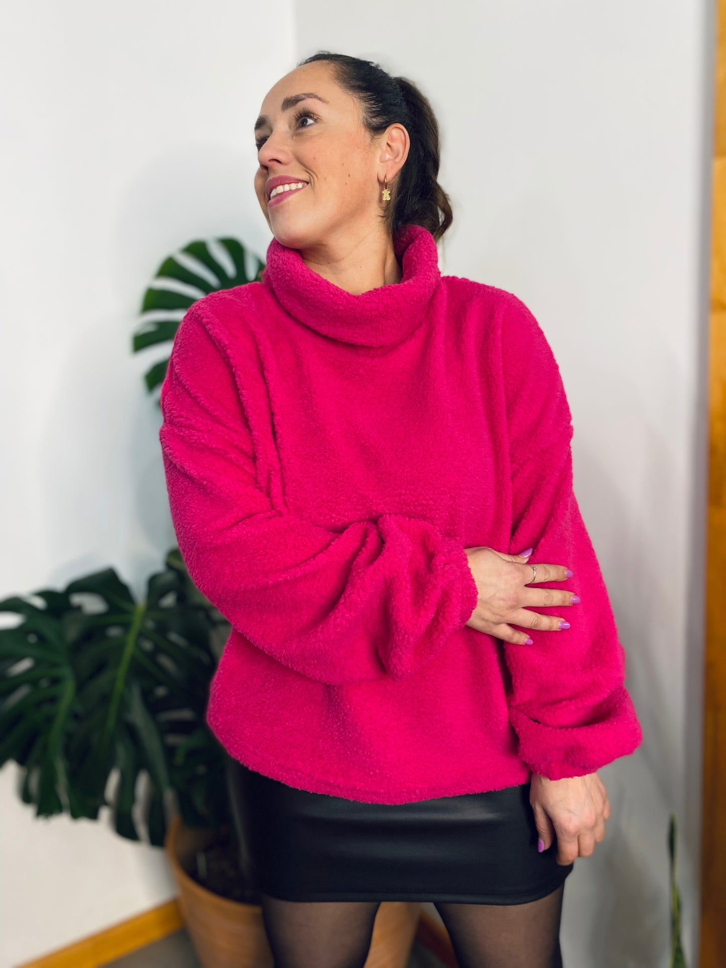 Poleron Ovejero Fucsia