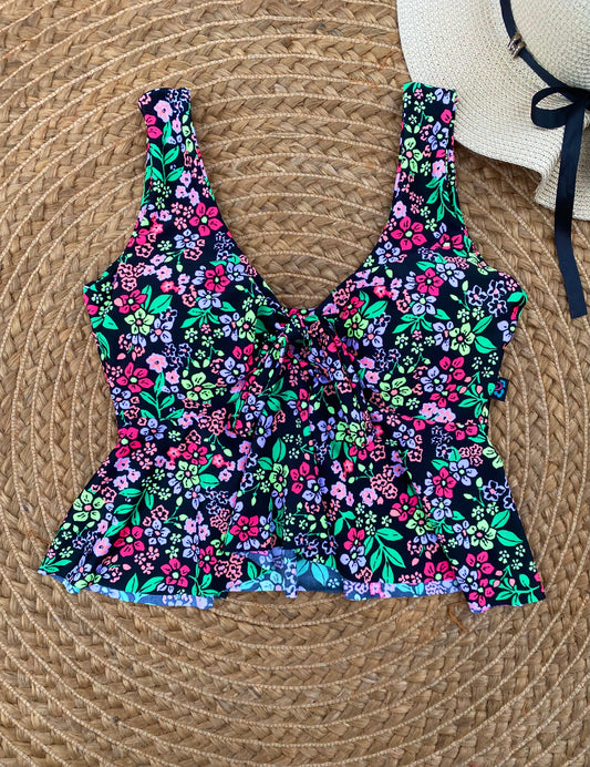 Top peplum estampado a elección