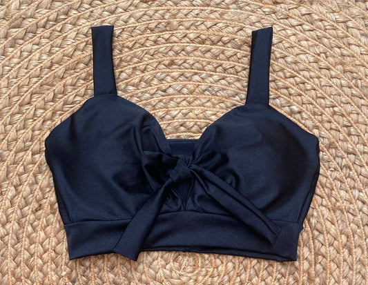 Top lazo negro