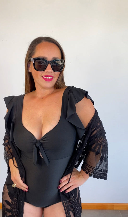 Traje de baño Amarantino negro